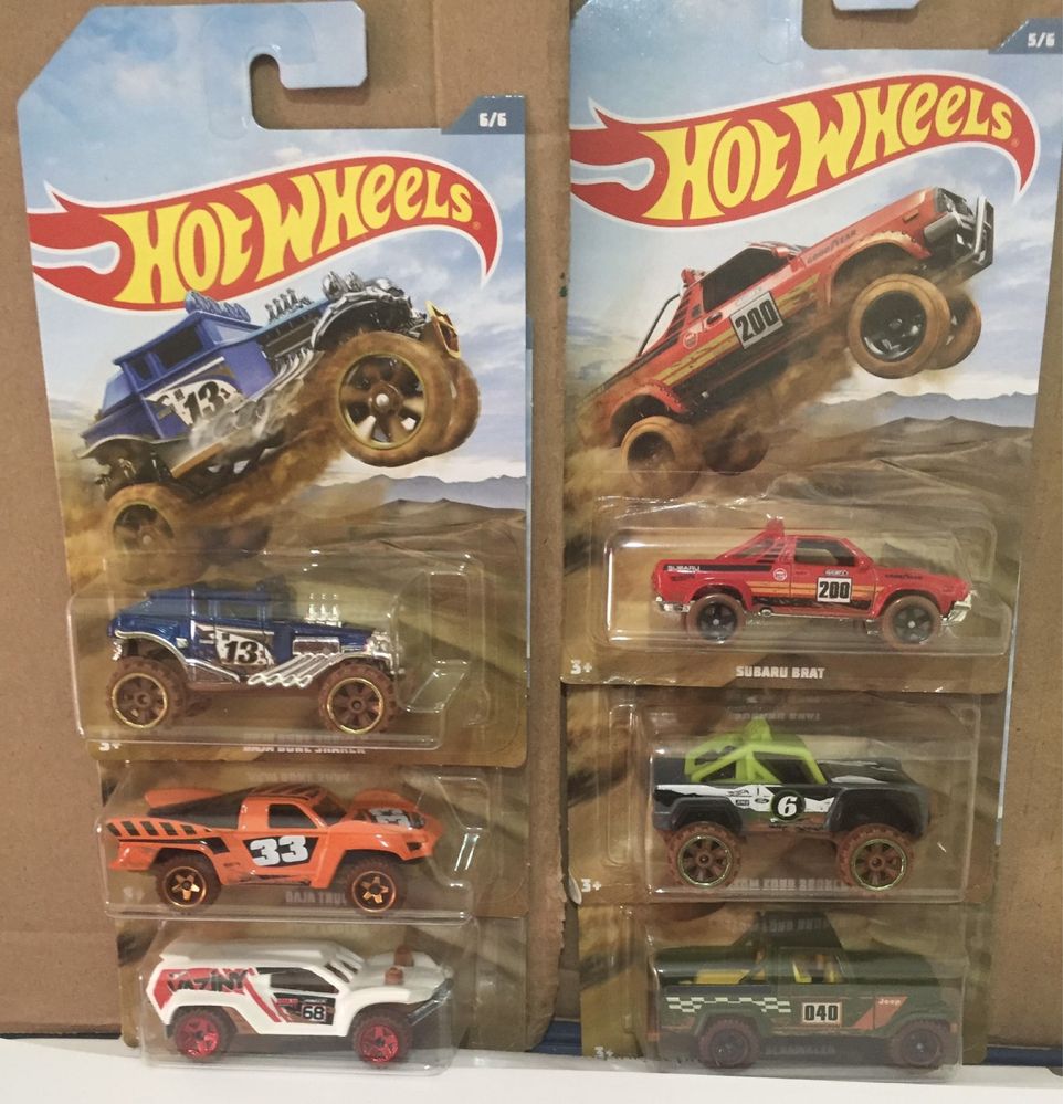 6 Miniaturas Hotwheels 1/64 Off Road Baja