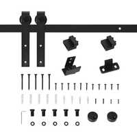 Kit acessórios Porta Correr Nova com 2m para Porta de Madeira.