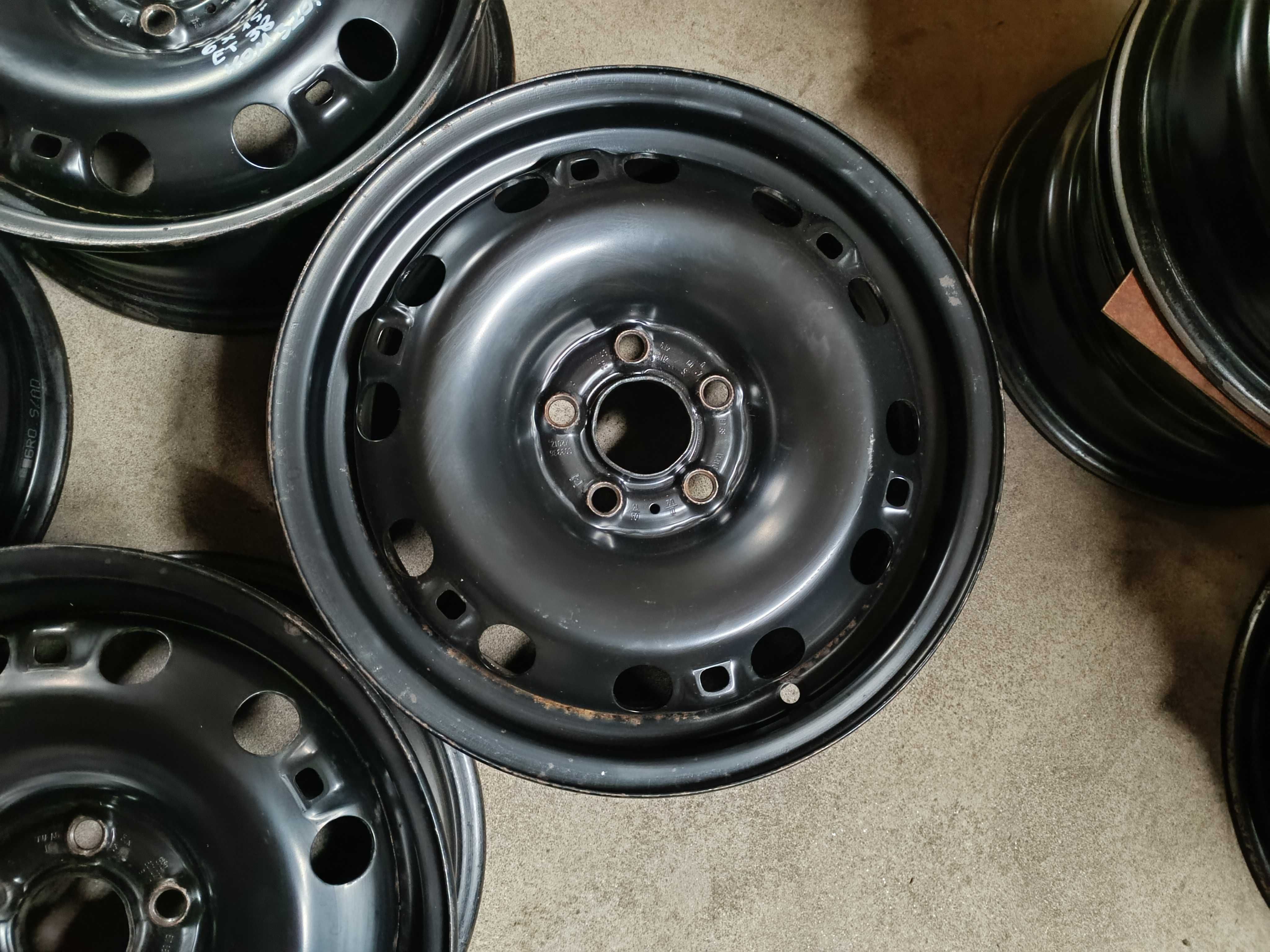 Oryginalne Felgi stalowe VW SKODA SEAT 6Jx15", ET38. 5x100 NR FS72