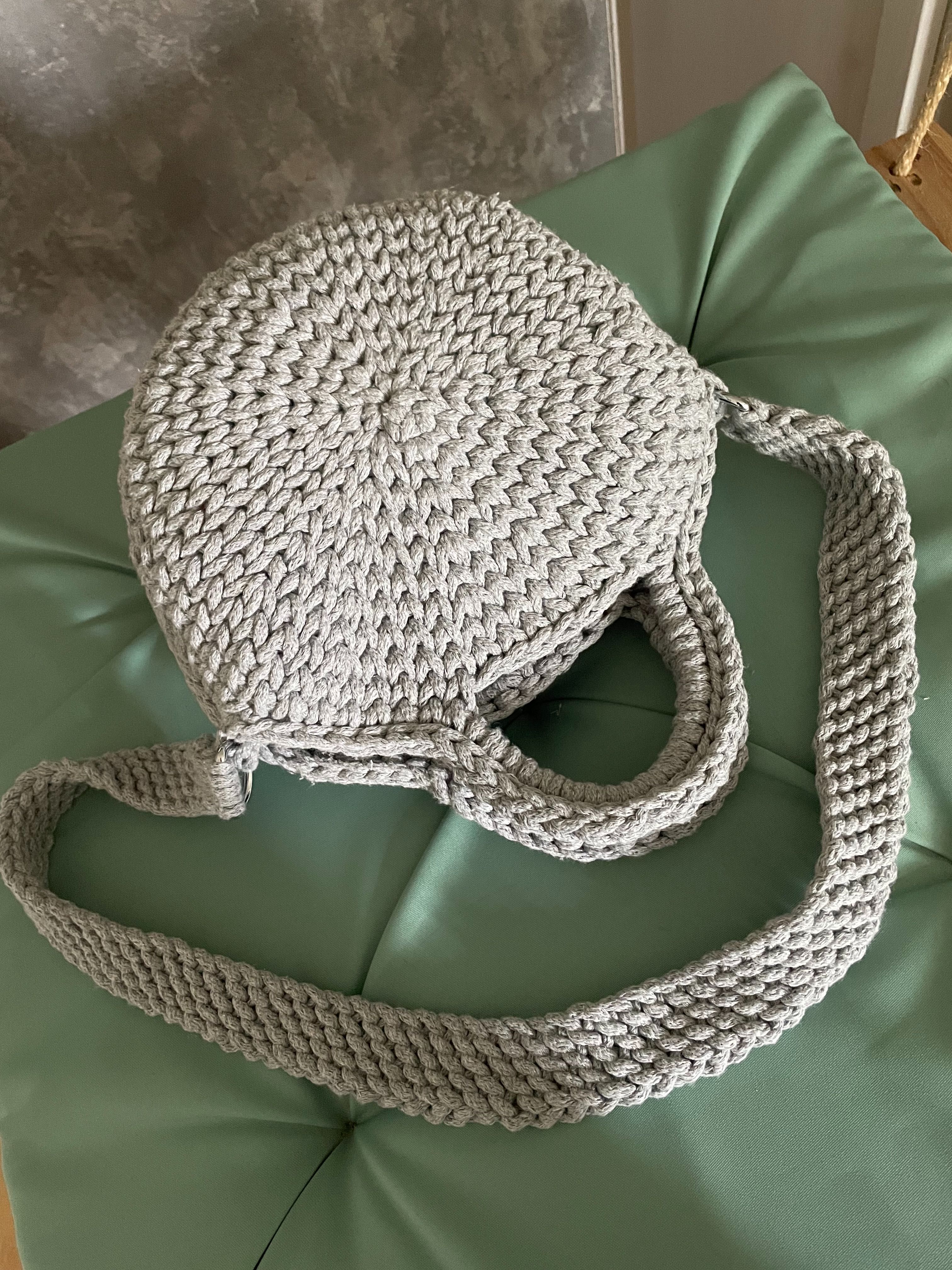 torebka ze sznurka bawełnianego HANDMADE