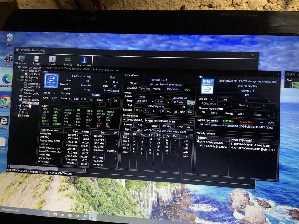 Laptop Lenovo G70-70 LCD-17.3” 12GB ram 1TB pamieci dysk.