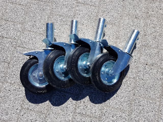 Koło koła rusztowania warszawskiego 160 mm z hamulcem