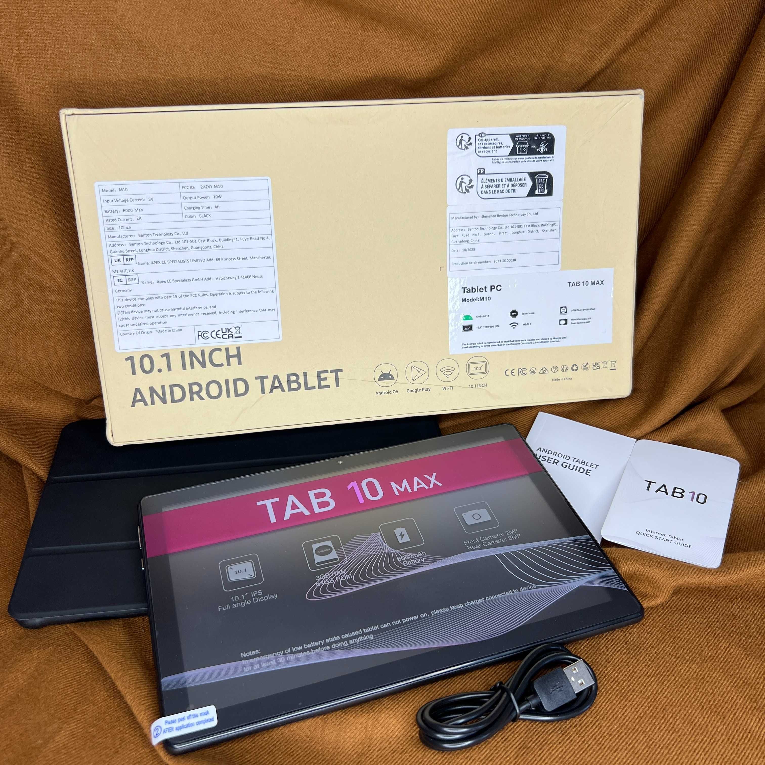 10.1 дюймовий Планшет FitiFun Tab 10 Max 6000 mAh 6/64Gb 2.0 Ггц