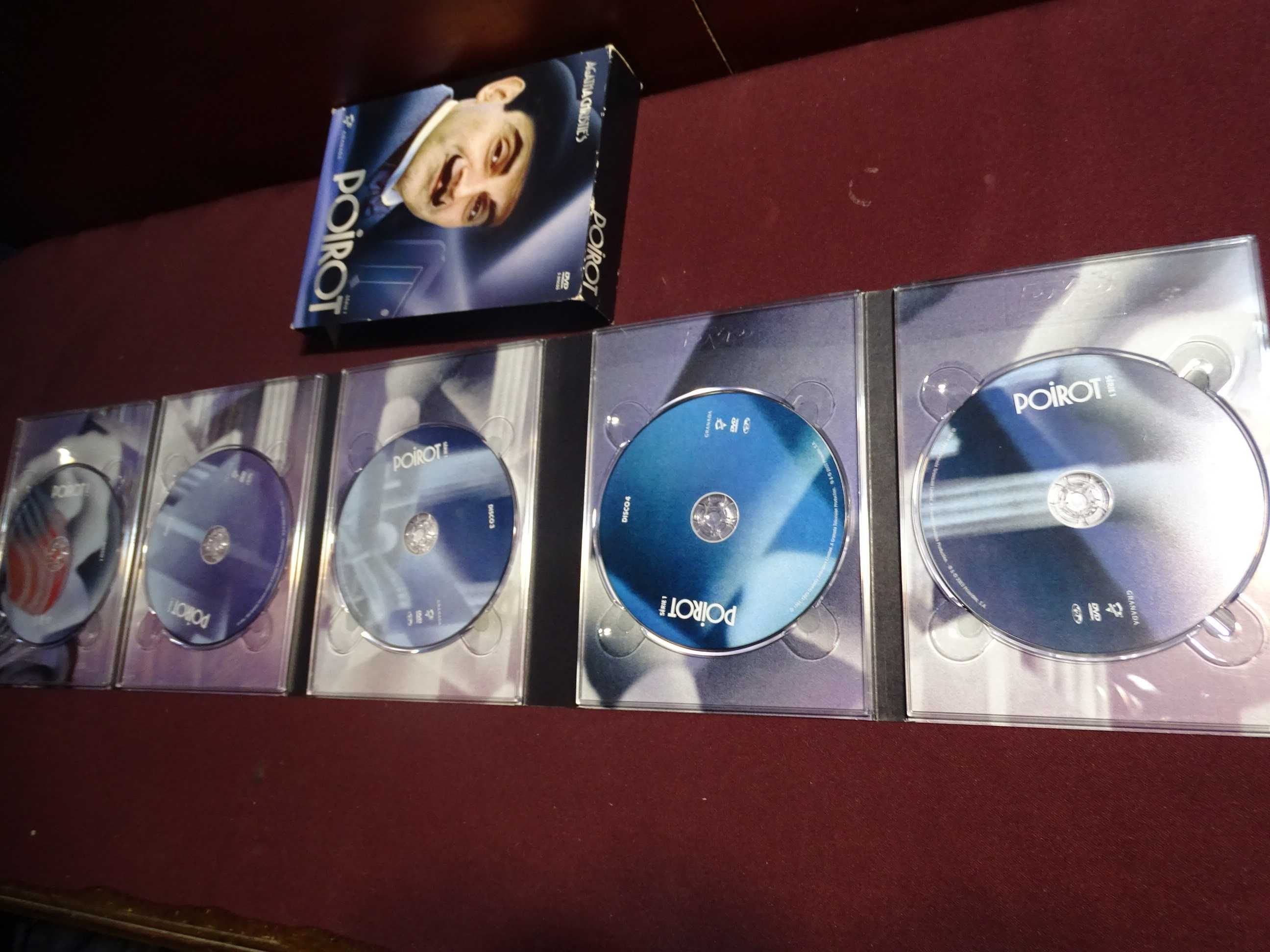 DVD-Poirot-Série 1-Edição 5 discos