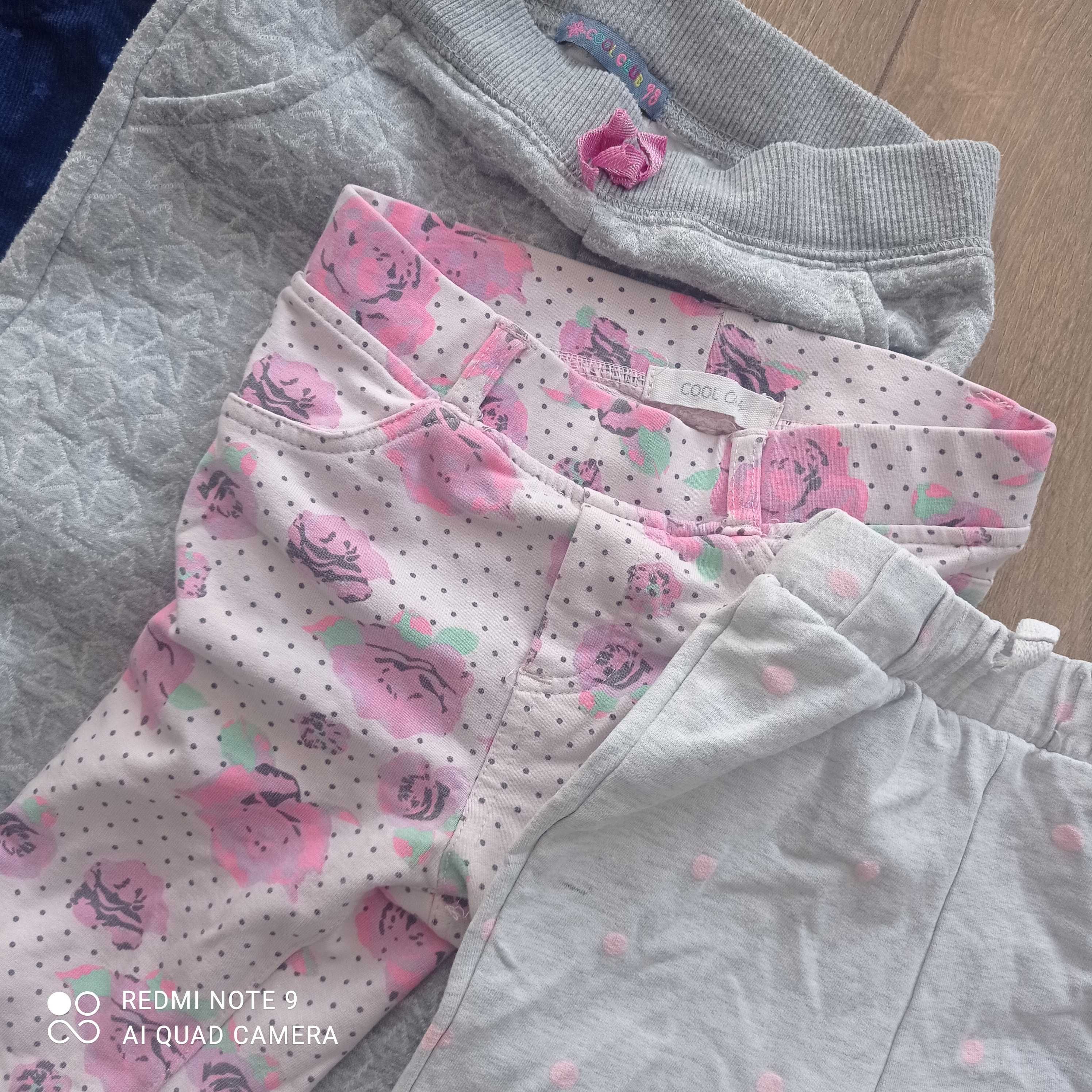 Zestaw rozmiar 98 spodnie legginsy ideał cool club