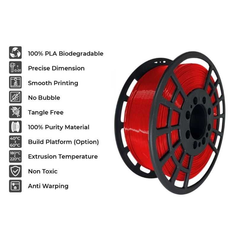 Filamento para Impressora 3D - PLA, ABS, PETG