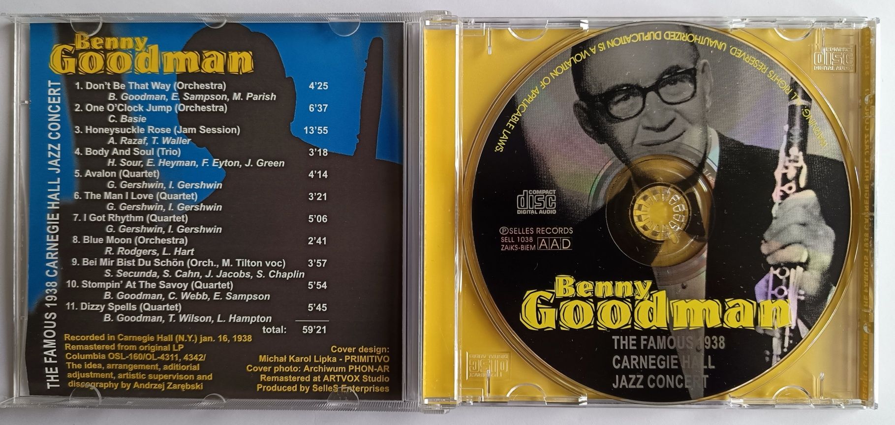 Benny Goodman The Famoust 1938 Carnegie Hall Jazz Concert