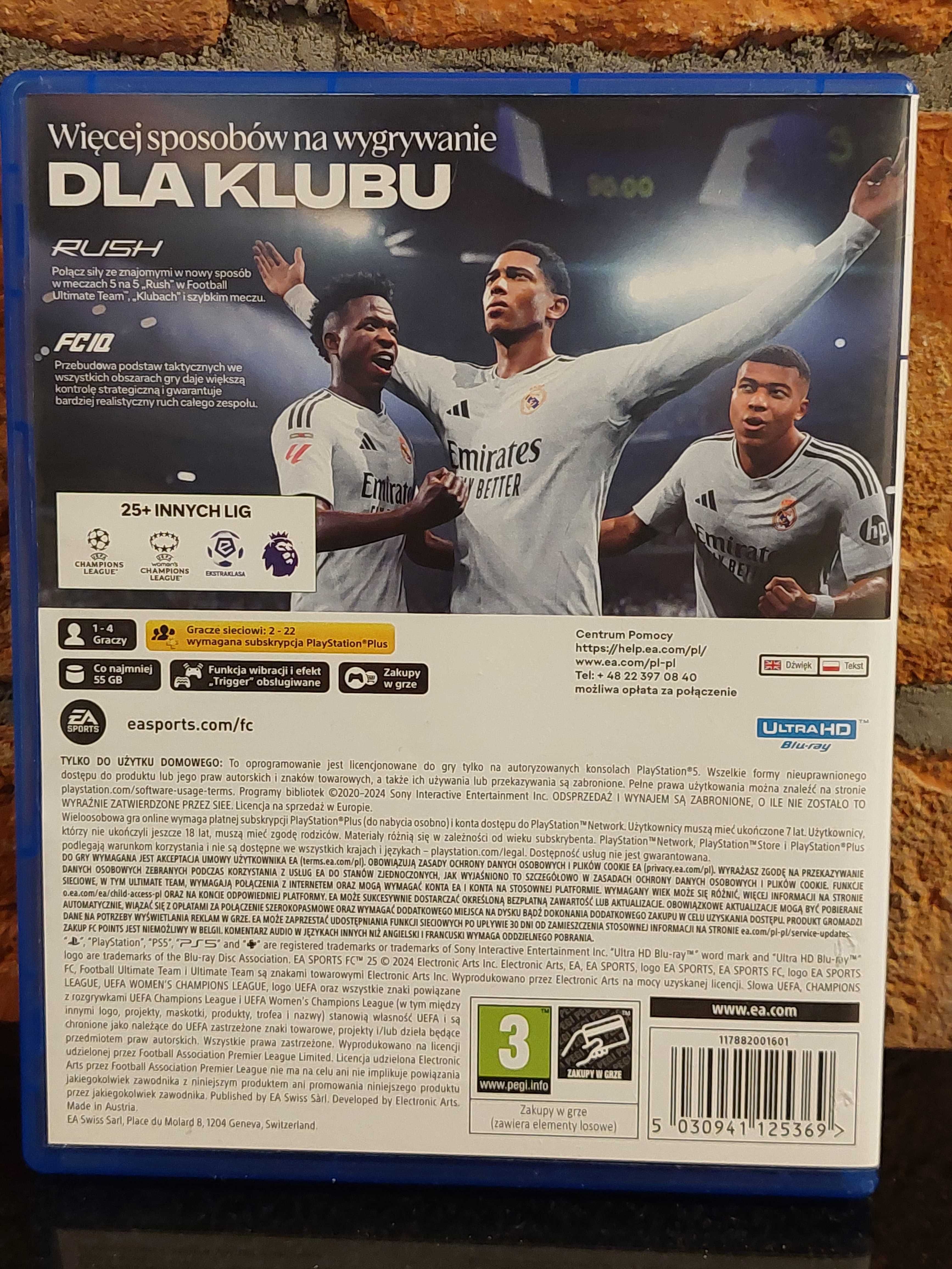 GRA FC25 FIFA 25 na konsol Sony Playstation 5 PS5 PL jak NOWA