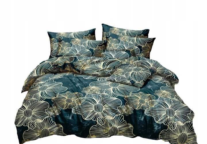 Pościel 220x200 + 2x70x80 SATYNA BAWEŁNIANA WZORY