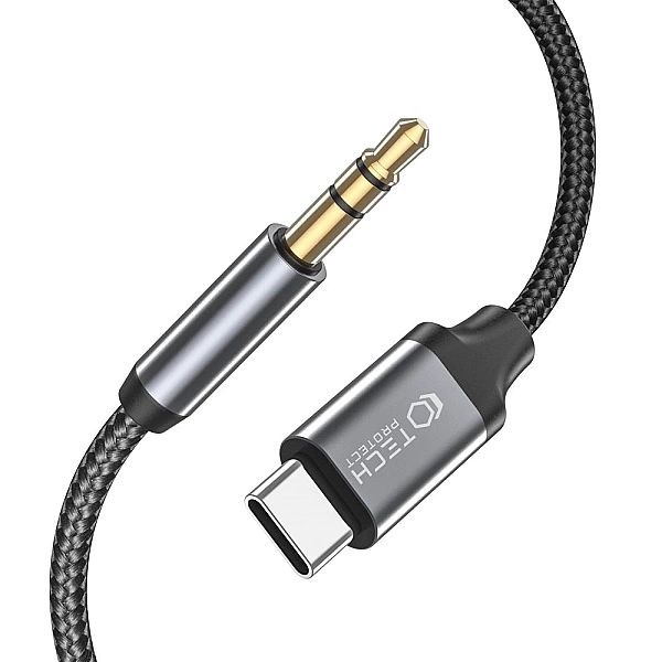 Kabel Tech-Protect UltraBoost audio USB-C / mini jack 3.5mm 1 m - czar