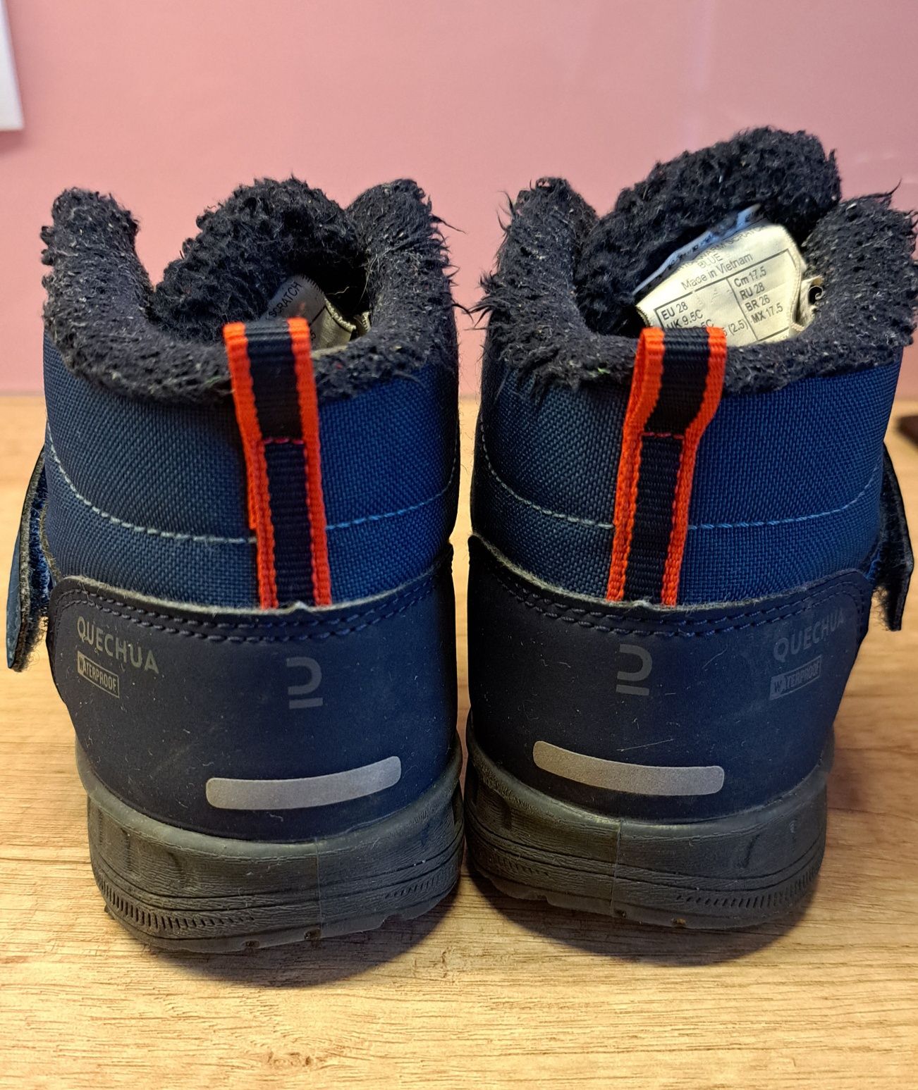 Buty chłopięce Decathlon Quechua jesienno/zimowe rozmiar 28