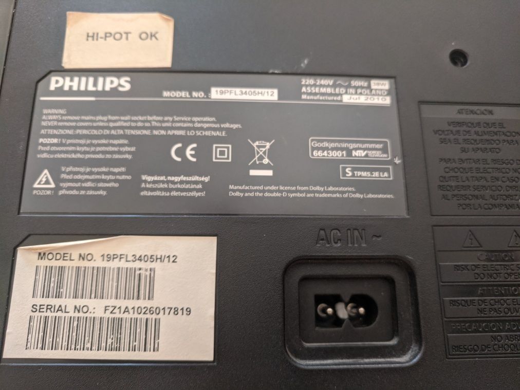 LCD Philips 19 cali