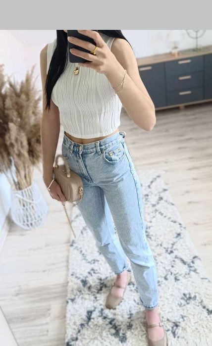 NOWY top crop top rozmiar 36 S