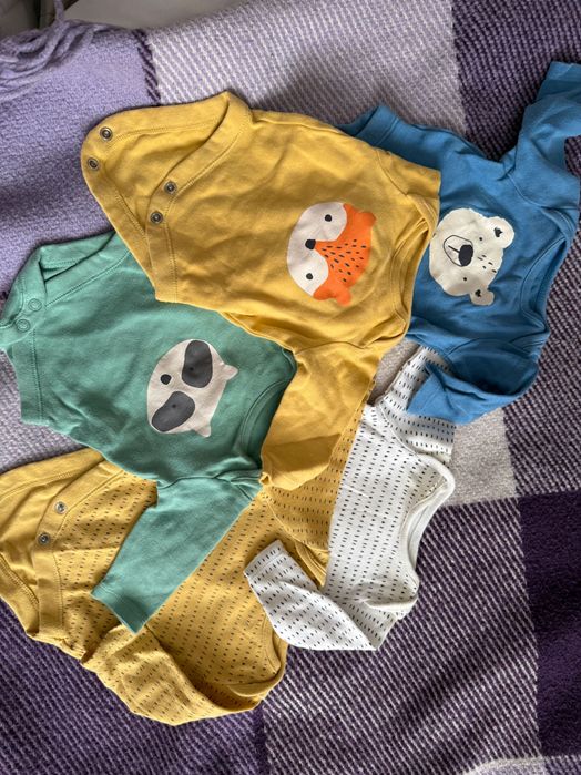 Набір дитячих бодіків для новонароженого. р. 50