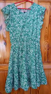 Zielona sukienka w kwiaty Vices