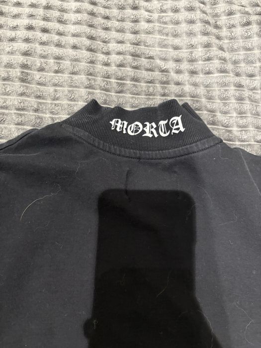 Чоловіча футболка чорна з коміром Saint Morga S