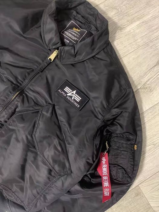 куртка Alpha Industries CWU 45/P в черном цвете