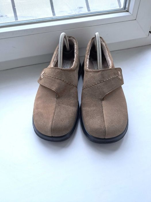 Балетки Hotter з натуральної замші утеплені хутром розмір 41 - 42