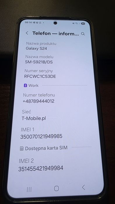 Samsung S24 5g 256gb - używany