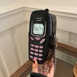 Torebka - Retro Telefon - czarna torebka w kształcie telefonu Vintage