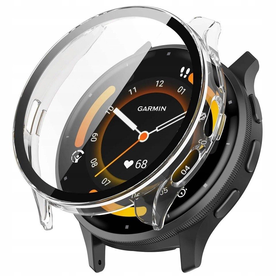 Zestaw Ochronny 2 x Szkło Hybrydowe 7H + Etui 2w1 do Garmin Venu 3s