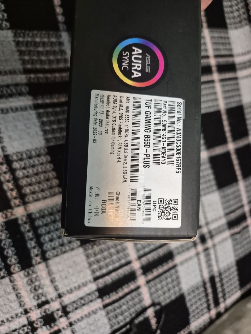 Материнська плата Asus Tuf gaming b550 plus