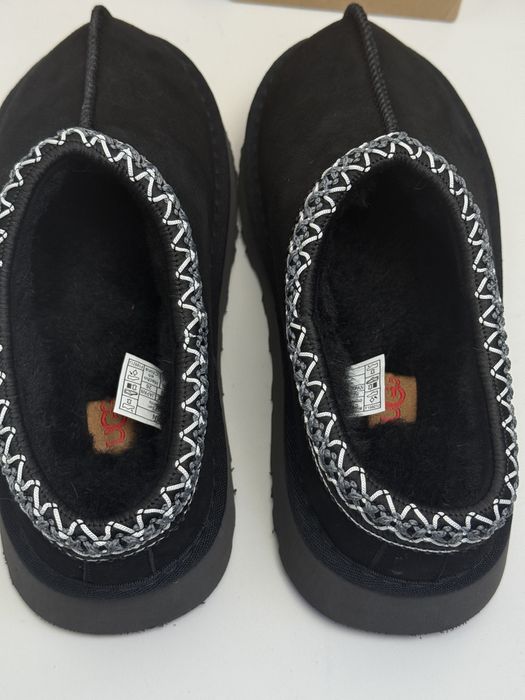 Угги жіночі UGG чорні угі Tasman Slippers тасман осінь зима