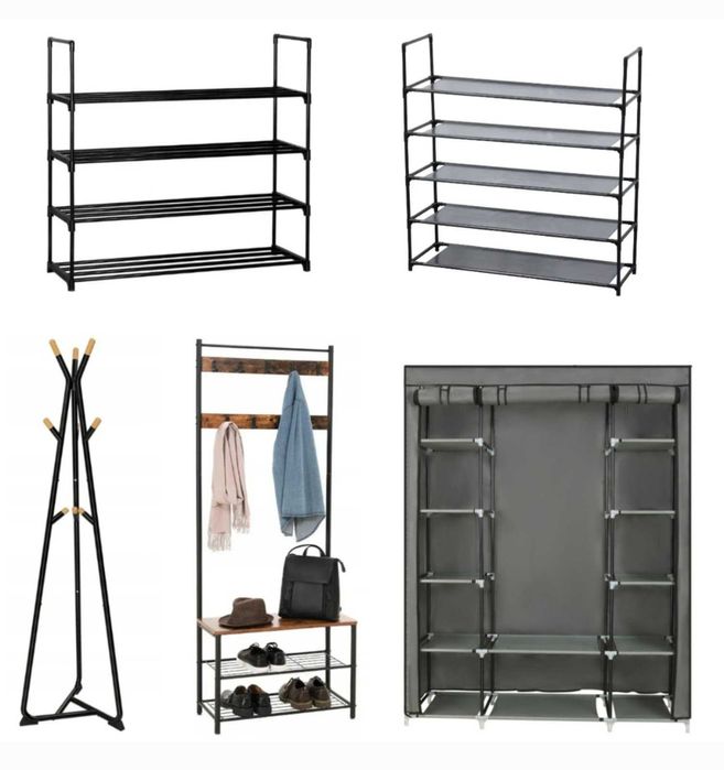 Полиця вішалка стійка шафа підставка для взуття одягу підлогова лофт