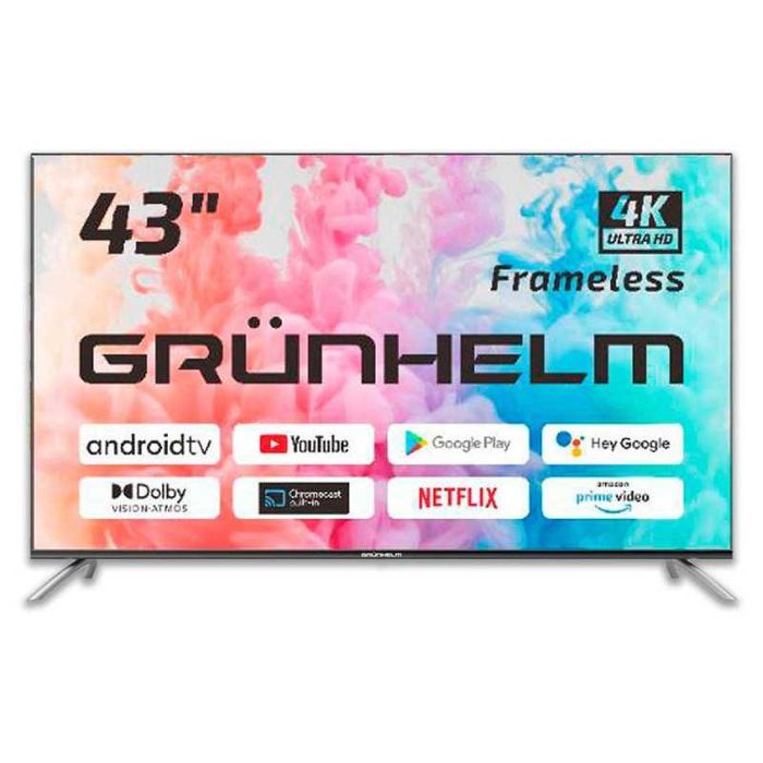 Телевізор 43,Google Android TV 11.0-43UI700-GA11V T2 SMART TV(GRUNHELM