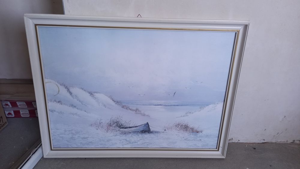 Obraz biała rama 76 x 57 cm