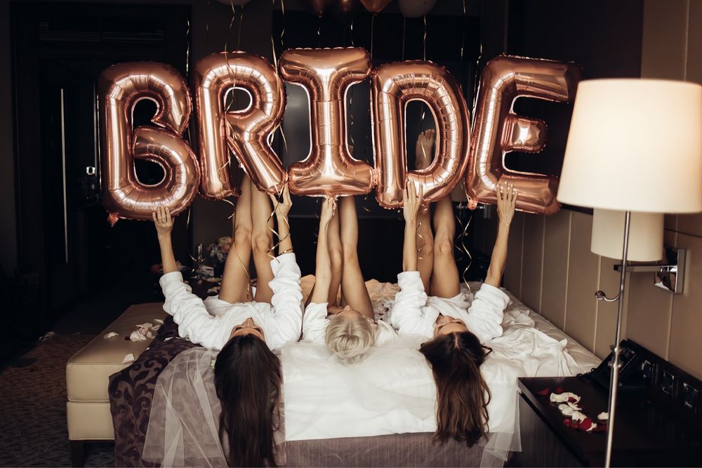 Фольгированные шарики для девичника bride 90 см