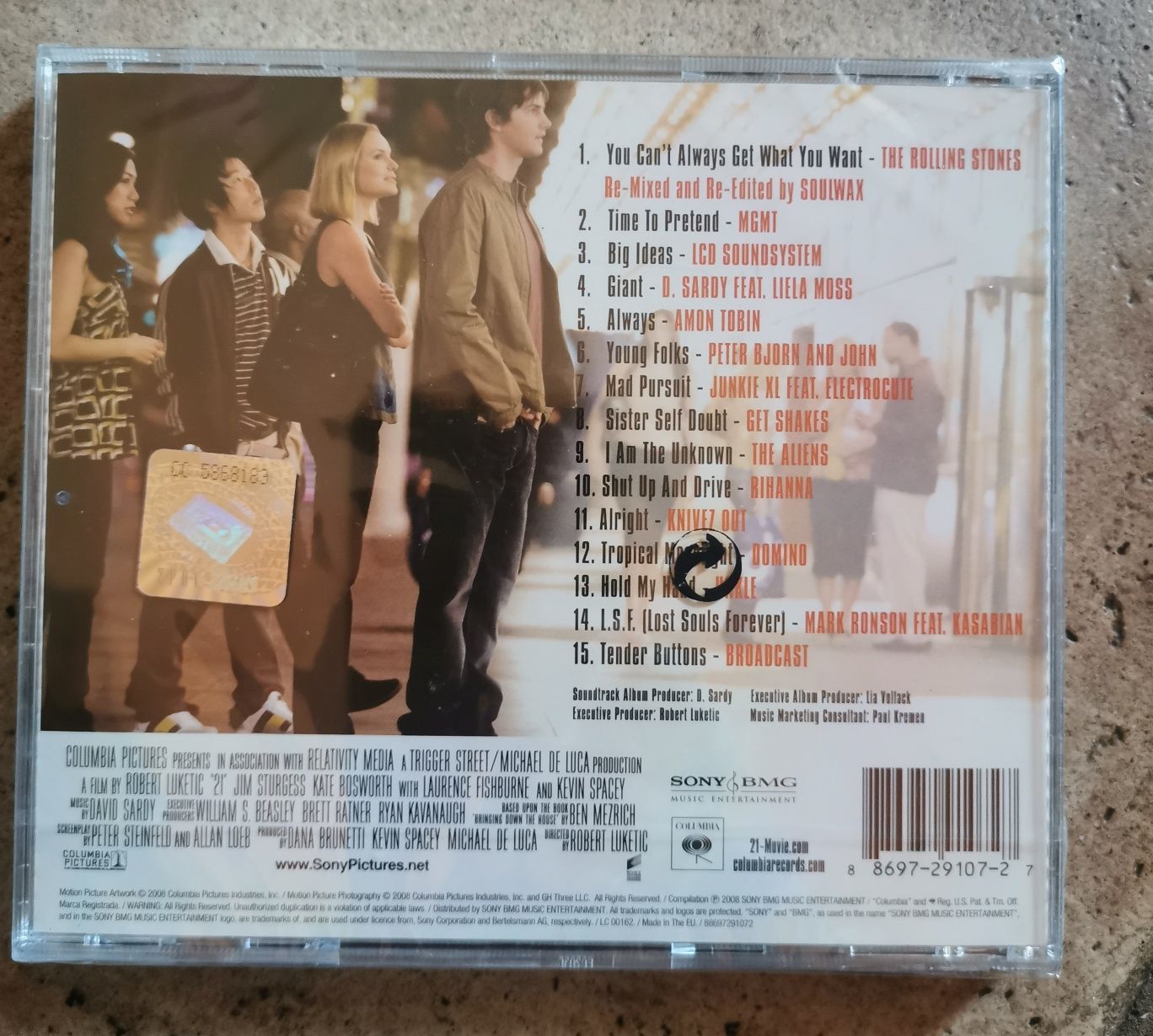 Płyta CD soundtrack film 21 nowa folia