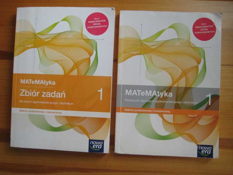 Matematyka 1 Podręcznik + zbiór zadań zakres rozszerzony Nowa Era