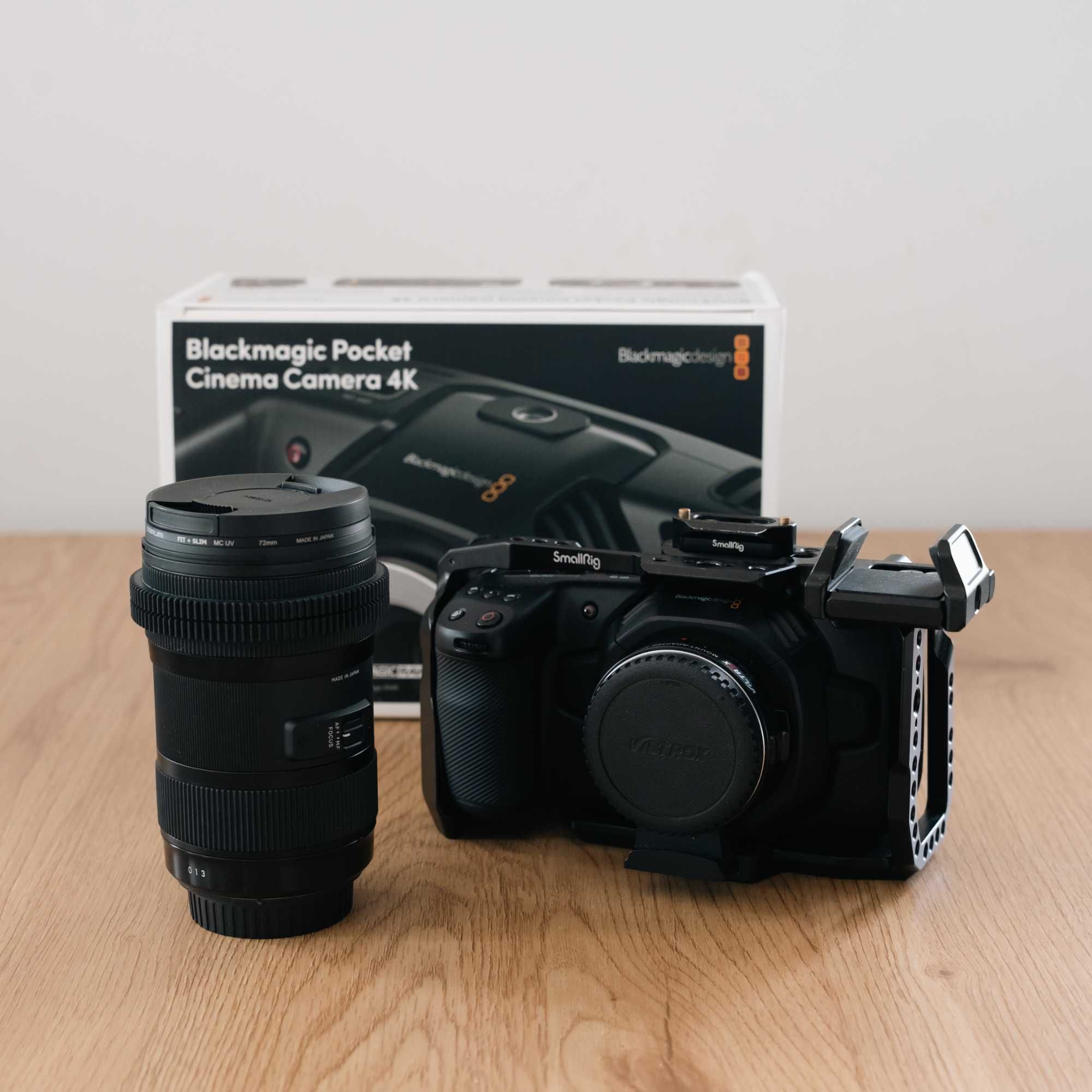 BMPCC 4k + Sigma 18-35 EF + SpeedBooster FAKTURA VAT Cena Netto