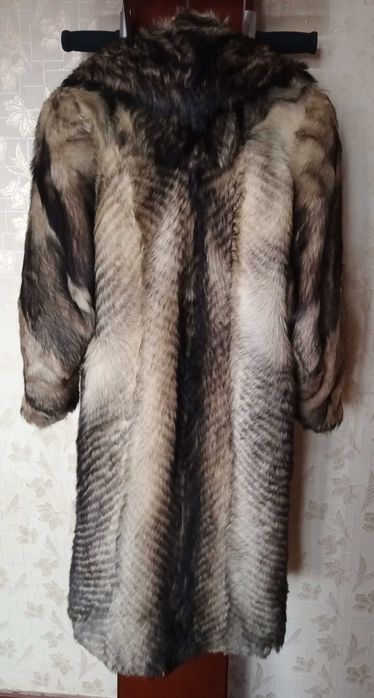 Шуба из волка, натуральная