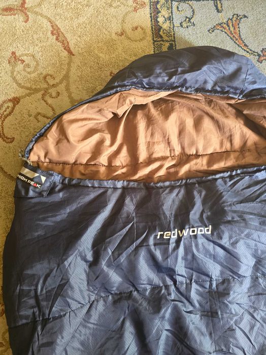 Śpiwór High Peak Redwood  200x80x50 cm granatowo-brązowy