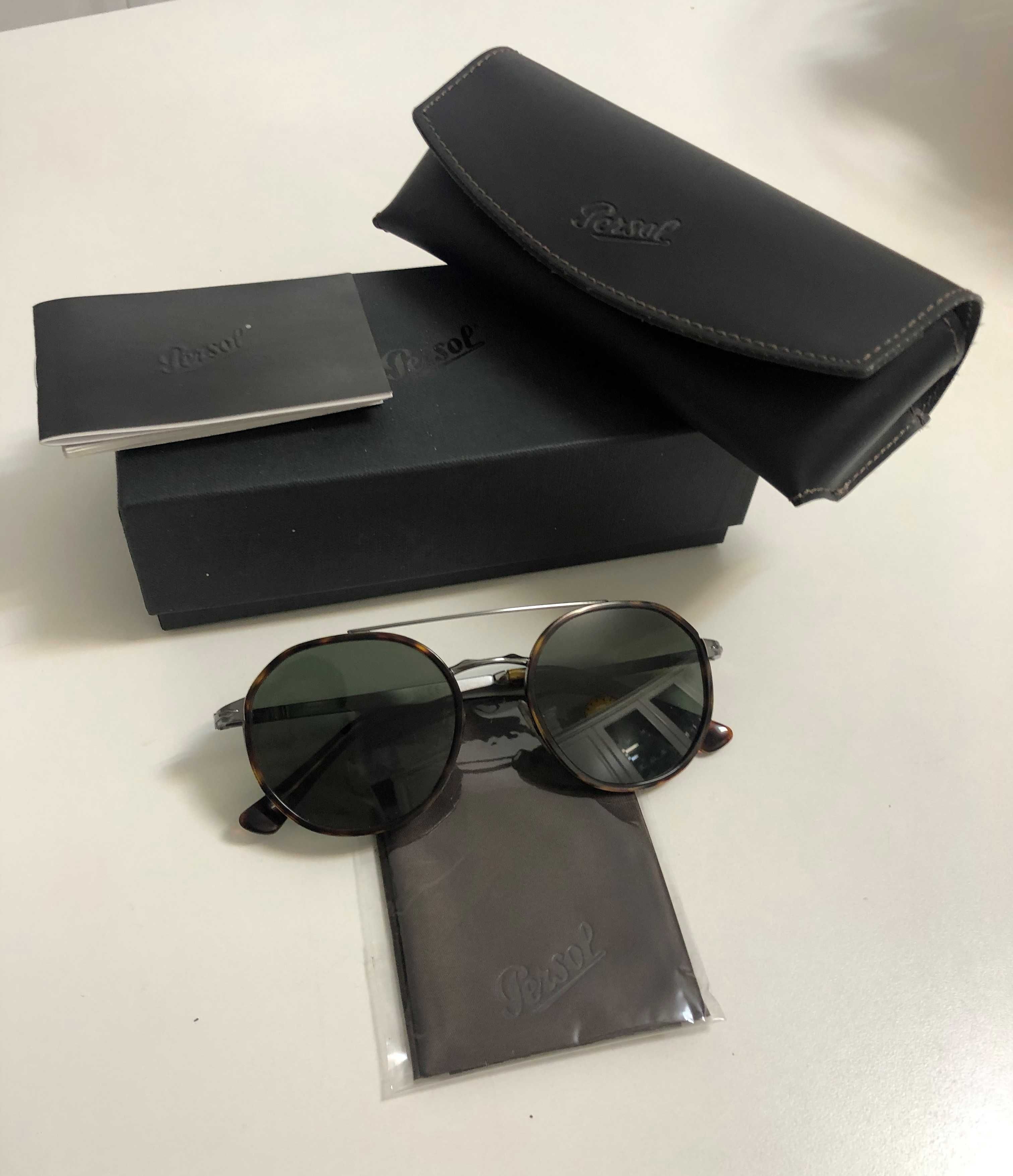 Óculos PERSOL 2456-S 513/31 53-20 Gunmetal Green