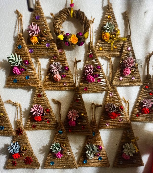 Новорічні прикраси Новогодний декор  Украшения Новорічна зірка