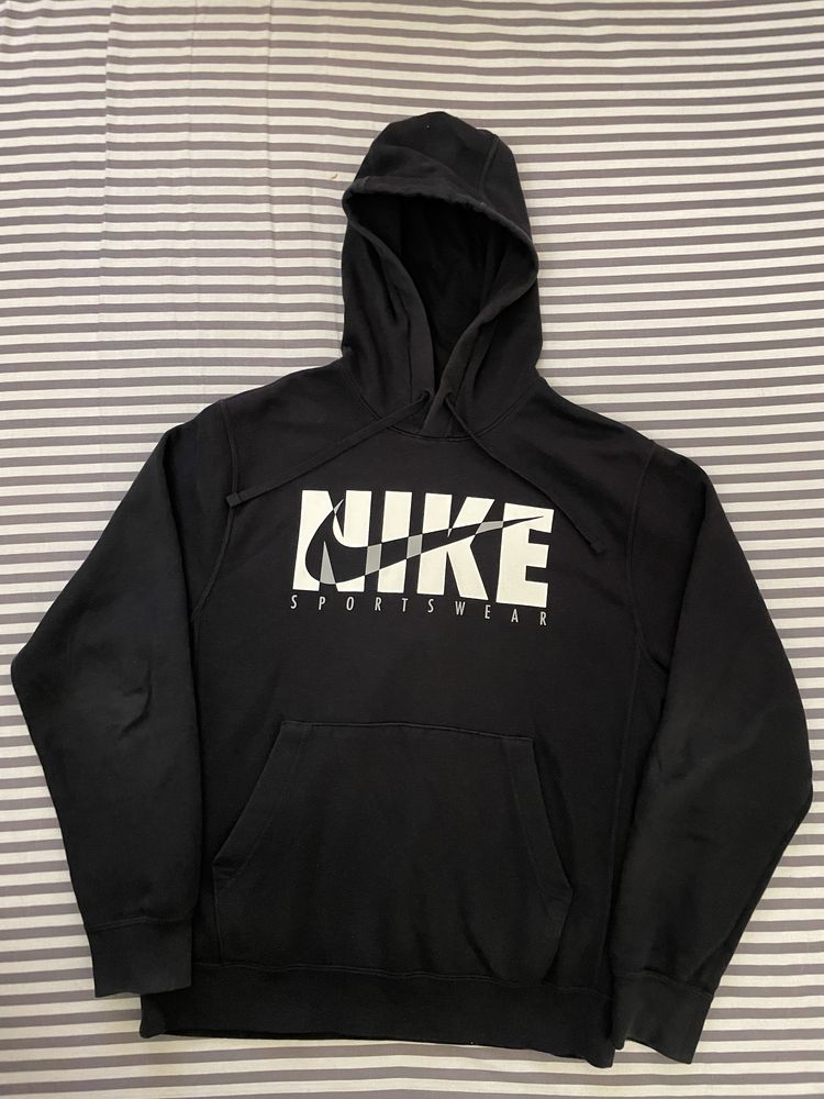 (10/10) Nike big logo / swoosh hoodie zip