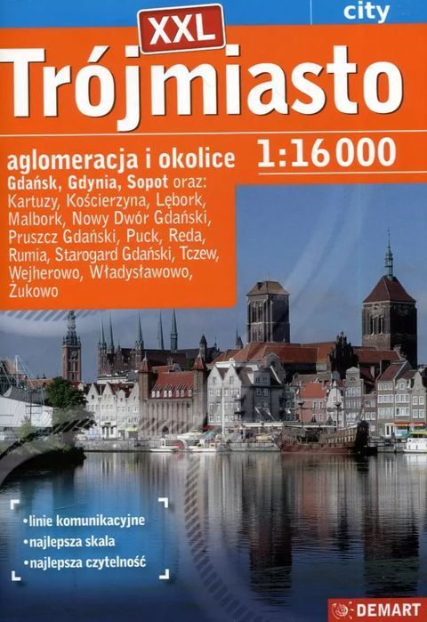 Trójmiasto plus 14 XXL. Atlas miasta. Demart