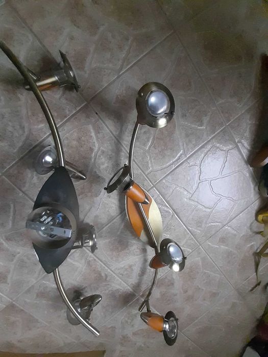 Lampa sufitowa z żarówkami 2 sztuki
