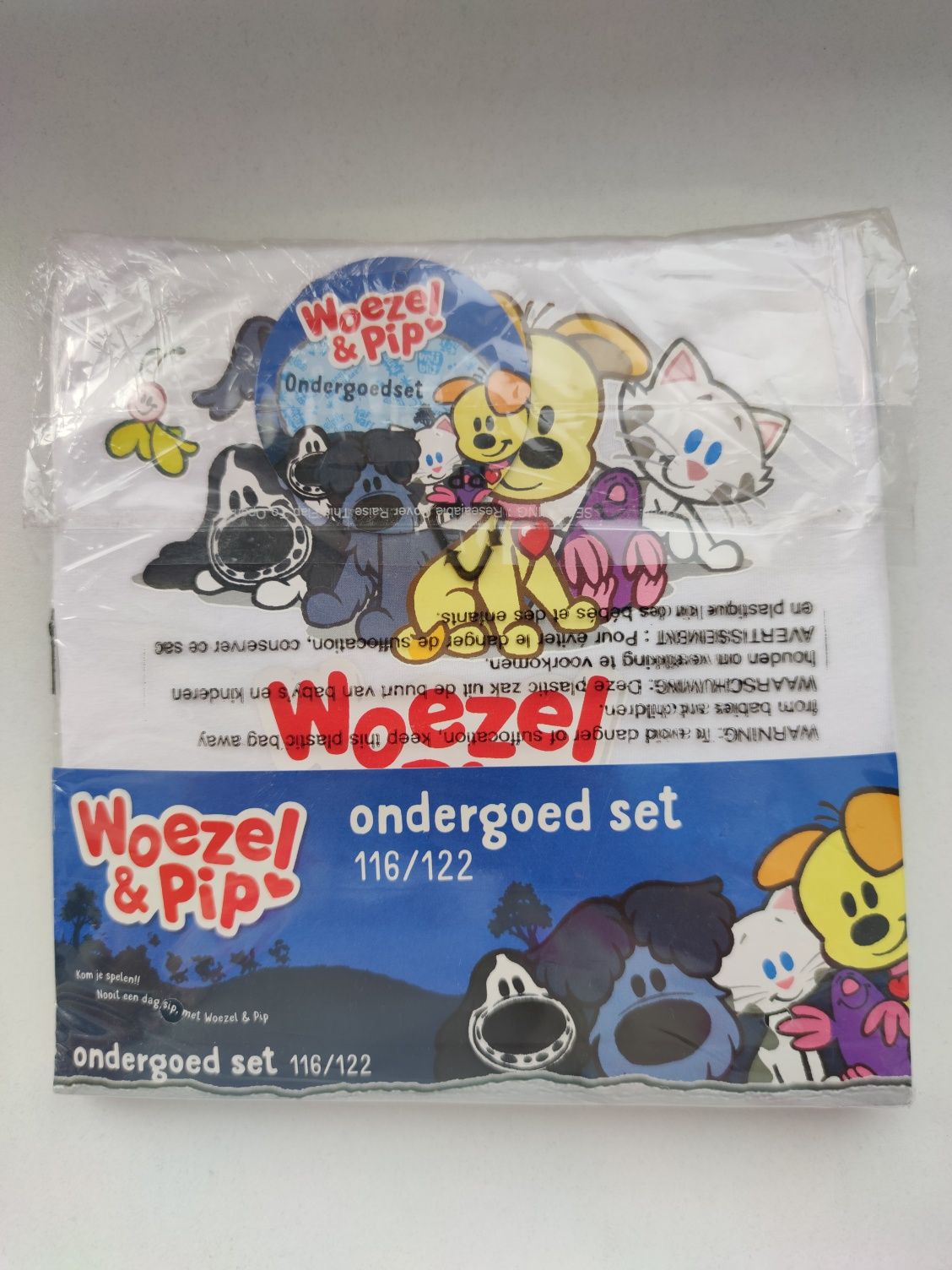 Koszulka majtki bokserki zestaw set woezel & pip nowe