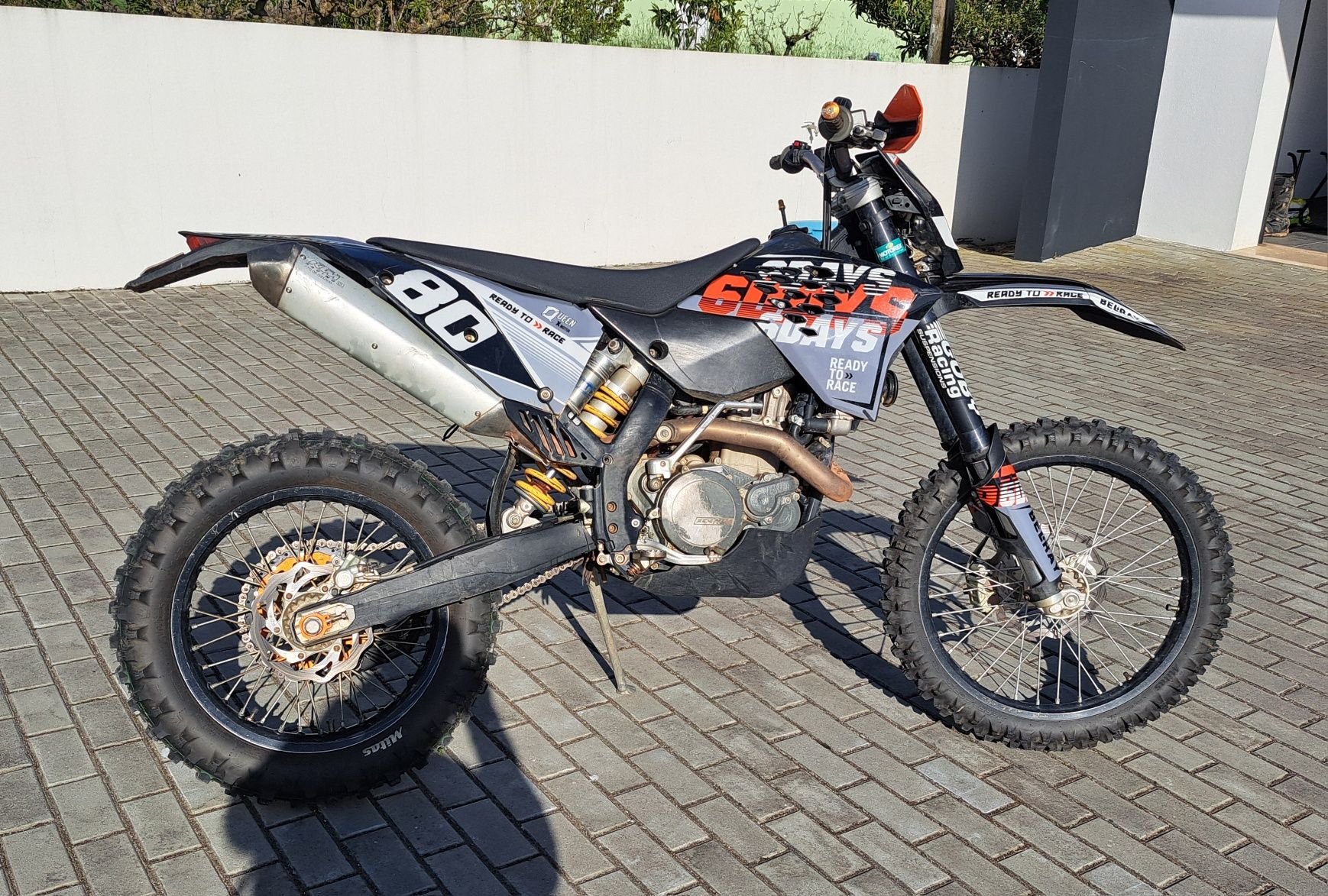 KTM 450 EXC-R matriculada 2010 jantes supermotard averbadas