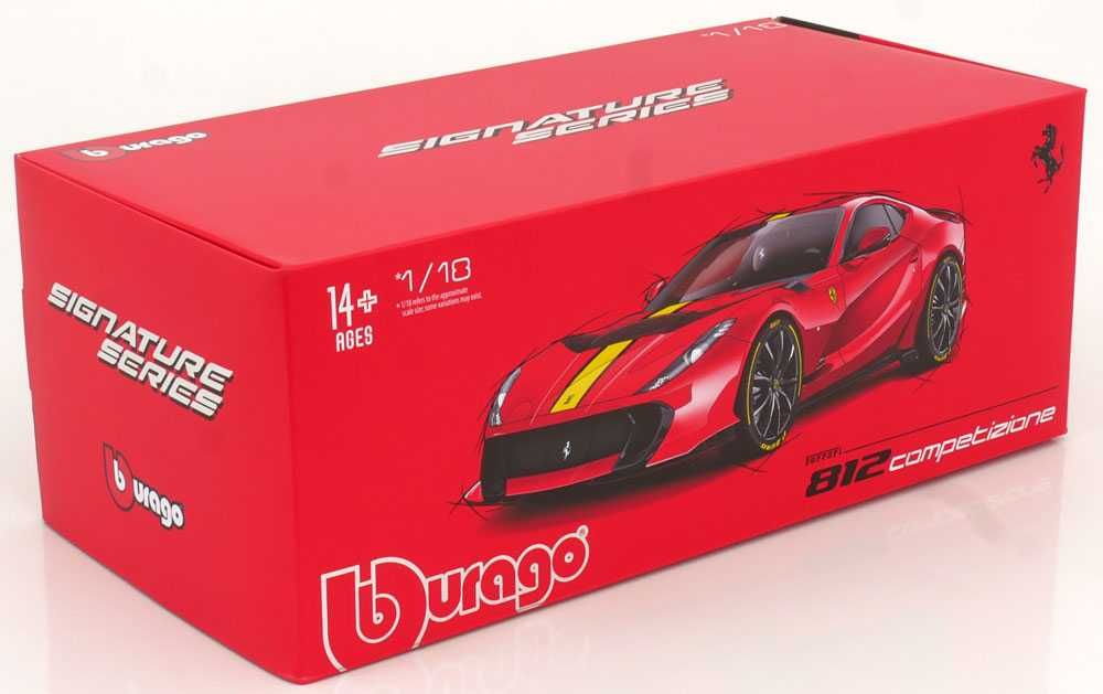 1:18 Bburago Signature Ferrari 812 Competizione 2021 red