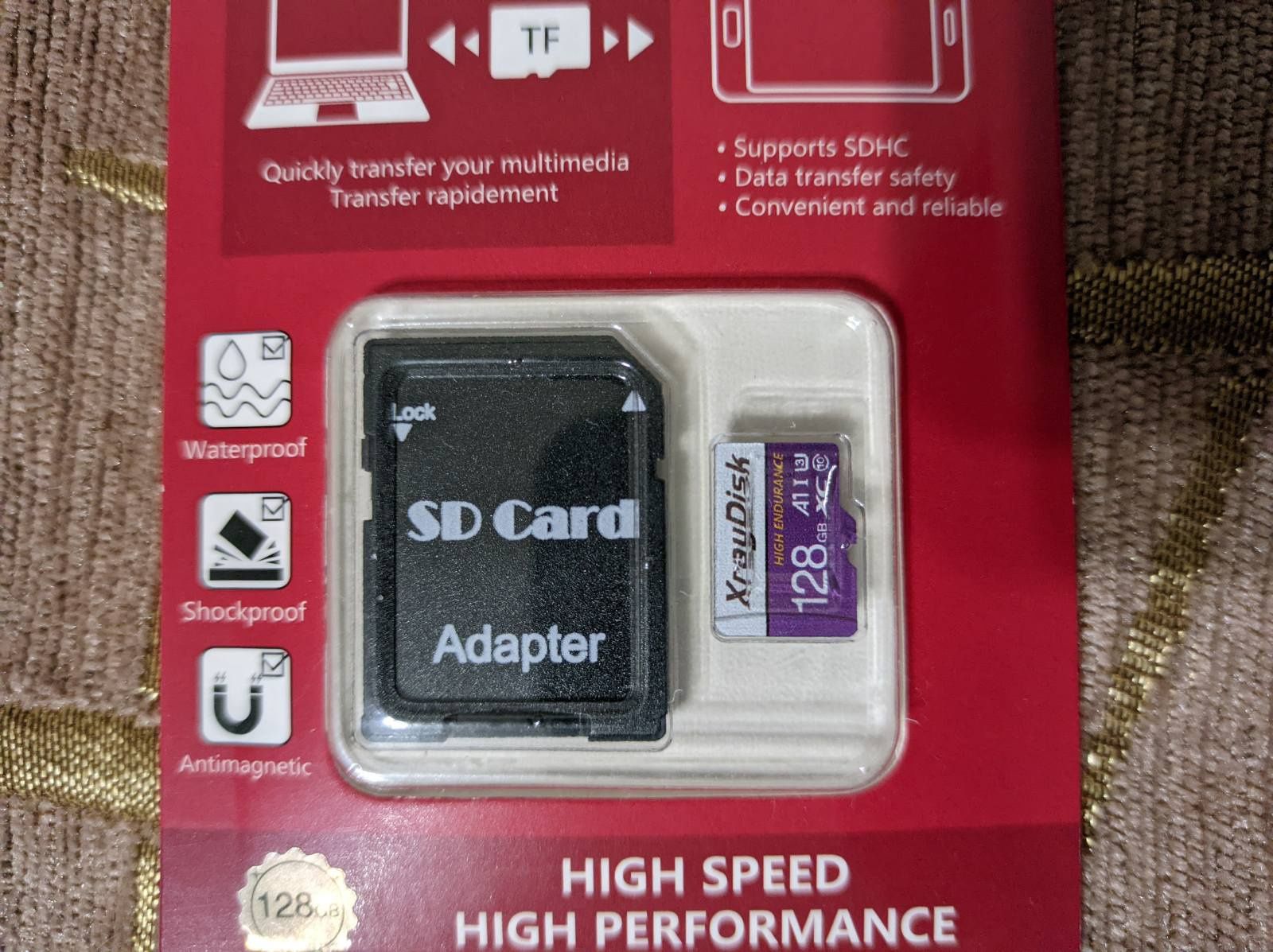 Продам недорого швидкісну карту пам'яті Micro SD XrayDisk на 128 ГБ