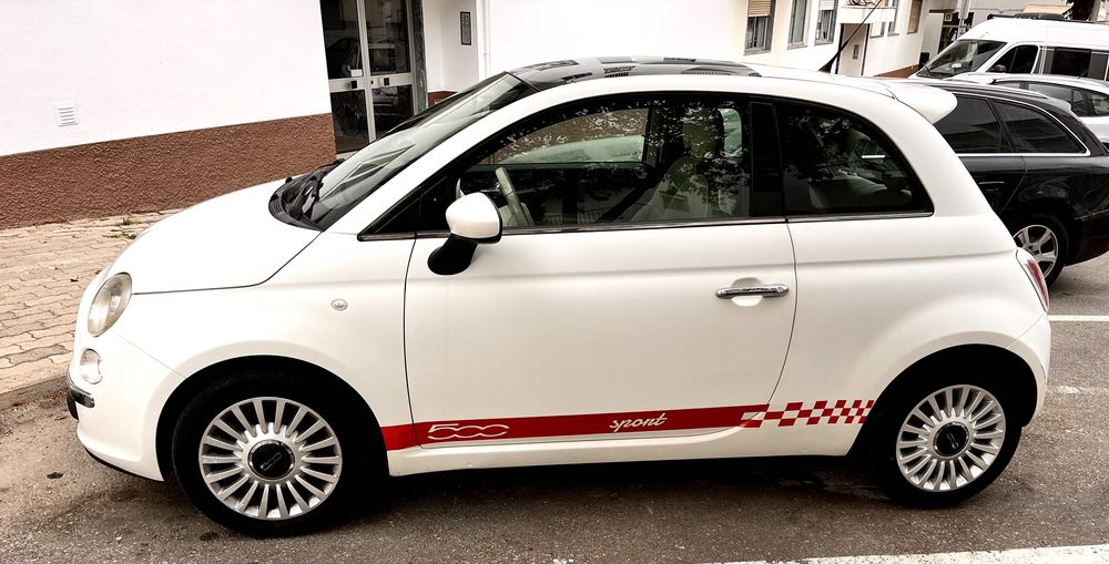 fiat 500 a gasolina - 130 000 km - muito bom estado