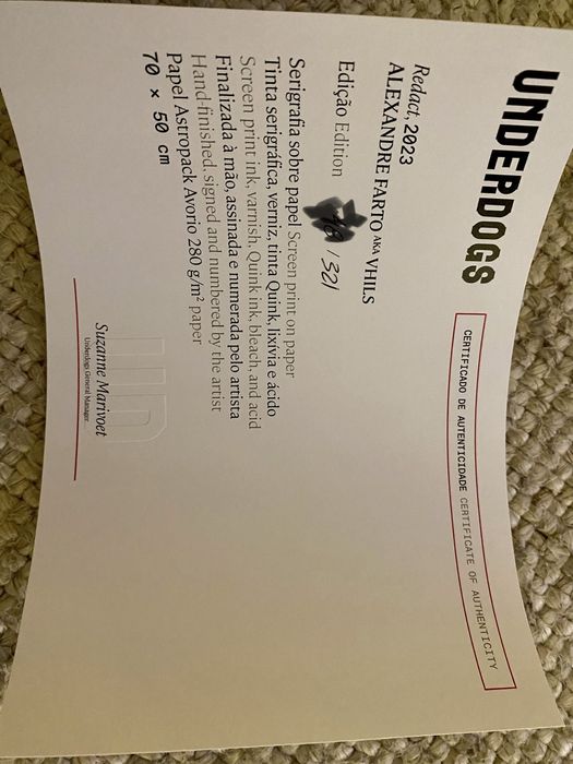 Serigrafia Vhils - Redact