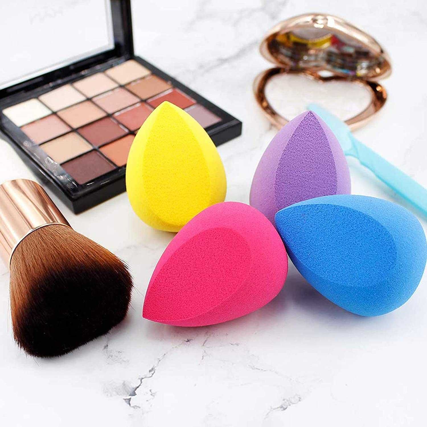 Zestaw gąbek do makijażu beauty blender + pędzel Kabuki Beakey