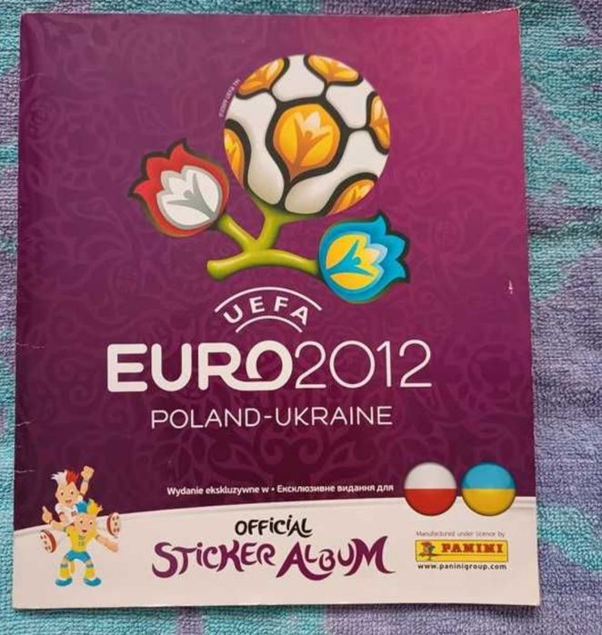 Kolekcjonerski album na naklejki UEFA euro 2012 Polska Ukraina Panini