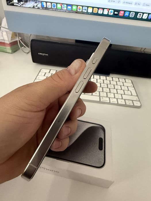 iPhone 15 Pro 128gb White Titanium Stan Idealny Bateria 95% od nowości